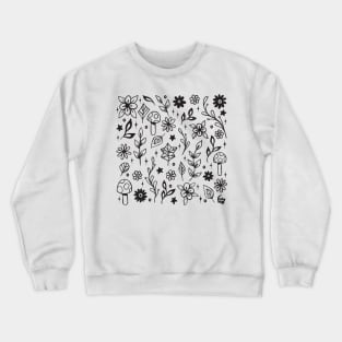 Nature Doodle Pattern 2 Crewneck Sweatshirt